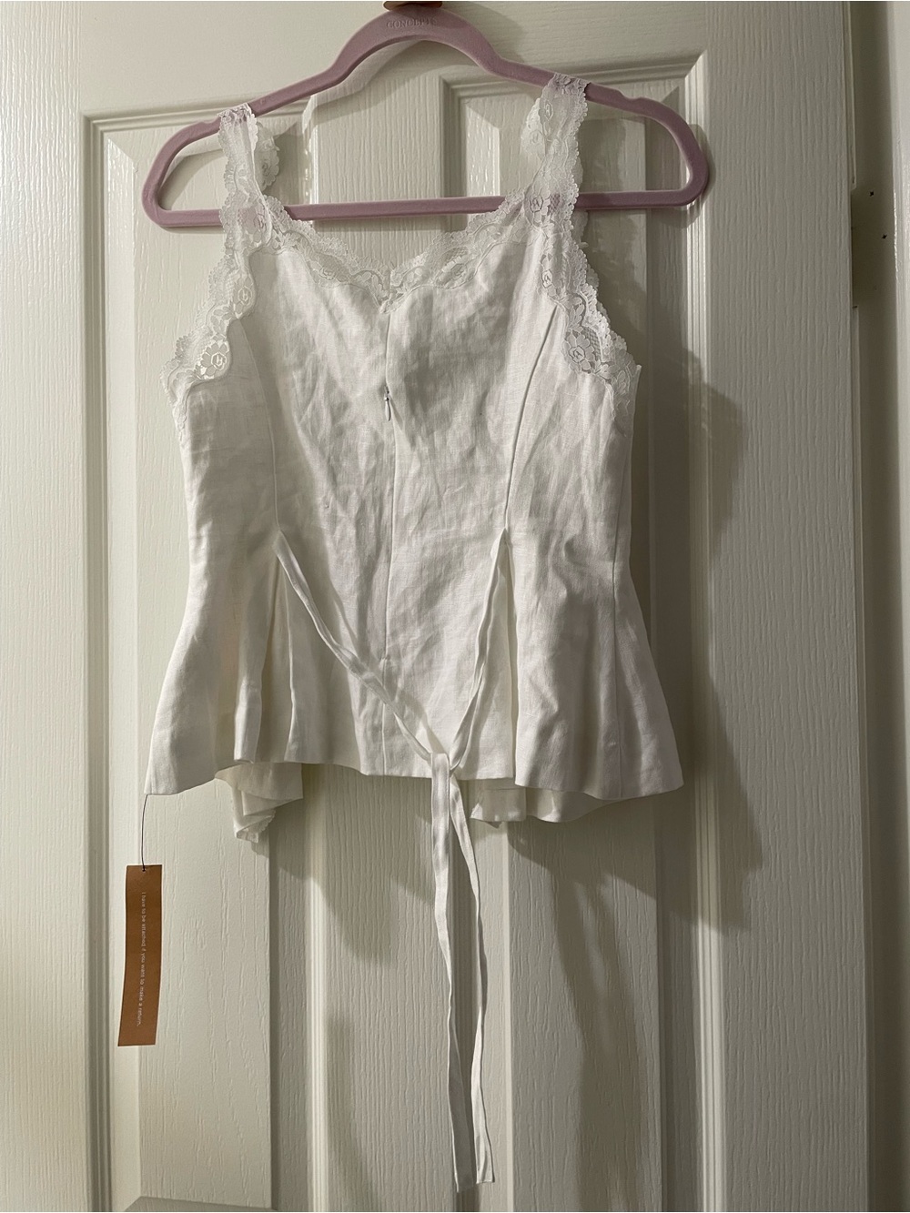 Reformation Josefina Linen Top NWT size 0 - Picture 11 of 13